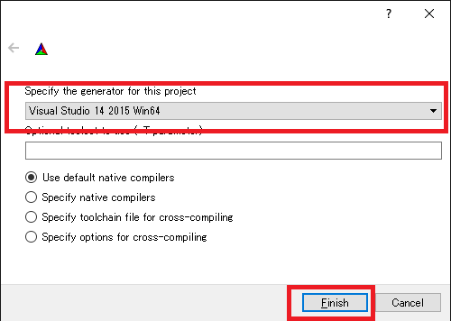 cmake windows intel c compiler