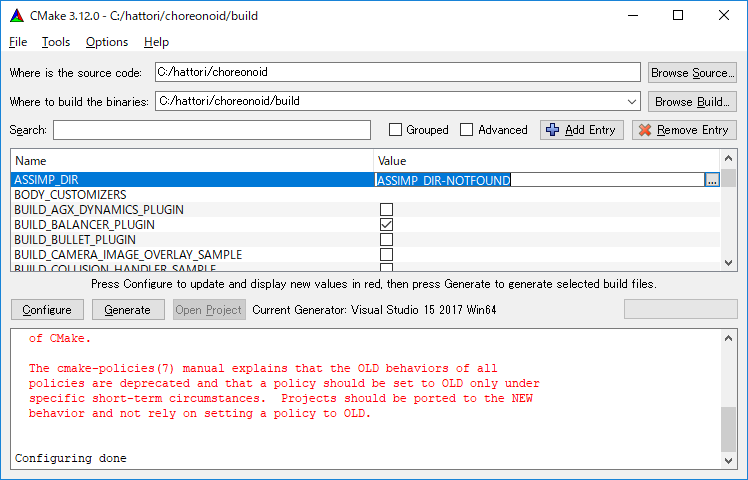 Build and install from source code (Windows version) — Choreonoid master  documentation